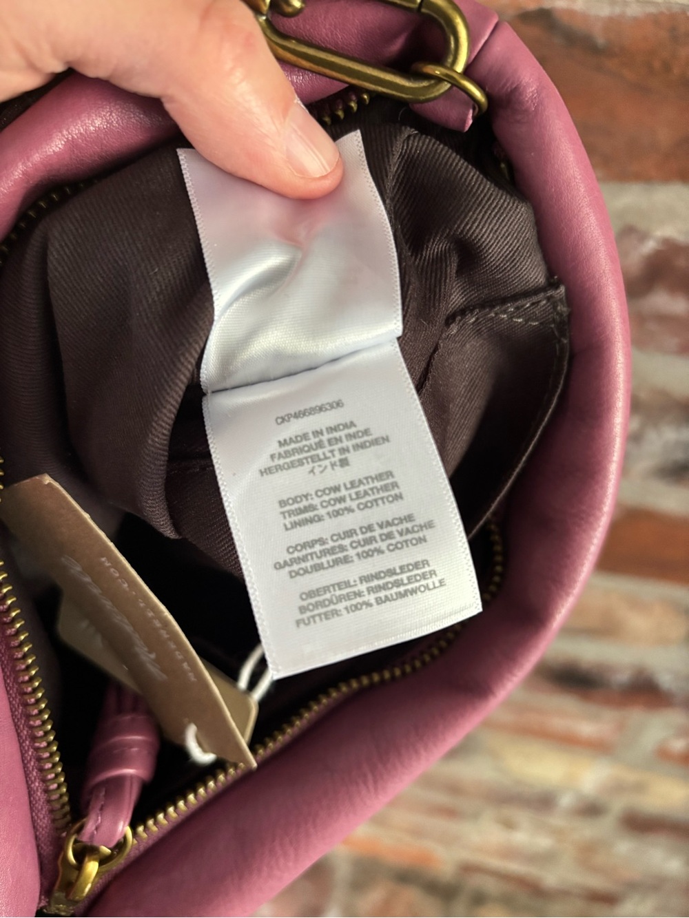 Madewell Purple The Puff Leather Crossbody Purse NWT - Picture 9 of 9